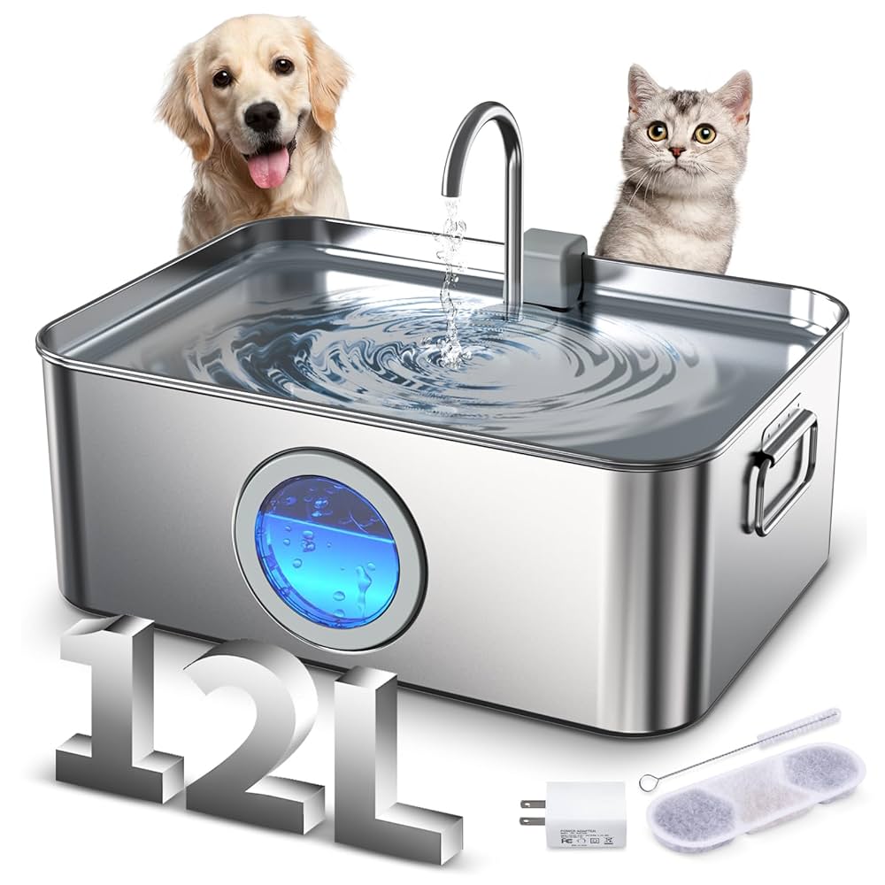 An application scenario or product detail of stainless dog water fountain - Image 17