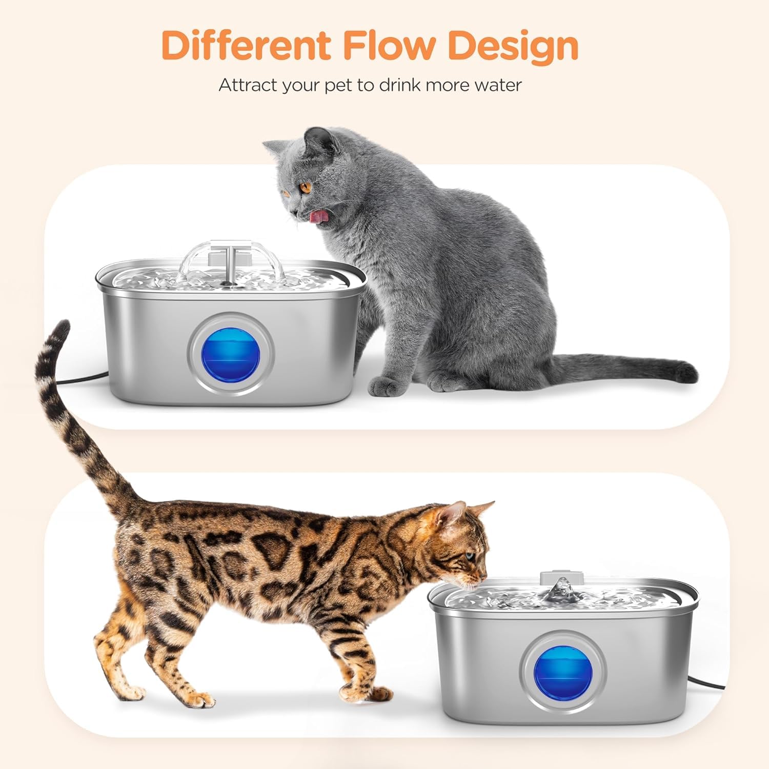 An application scenario or product detail of stainless steel cat water fountain made in usa - Image 20