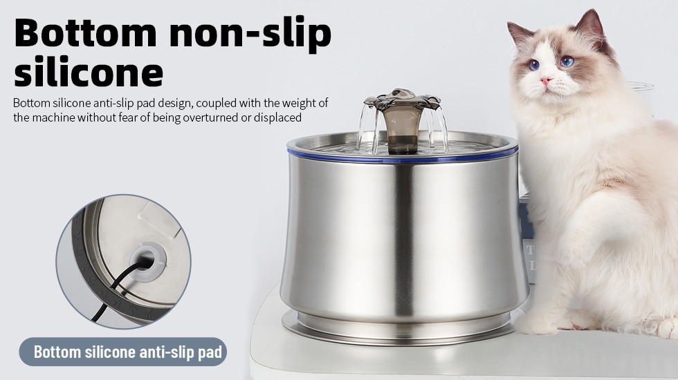 An application scenario or product detail of stainless steel cat water fountain made in usa - Image 23