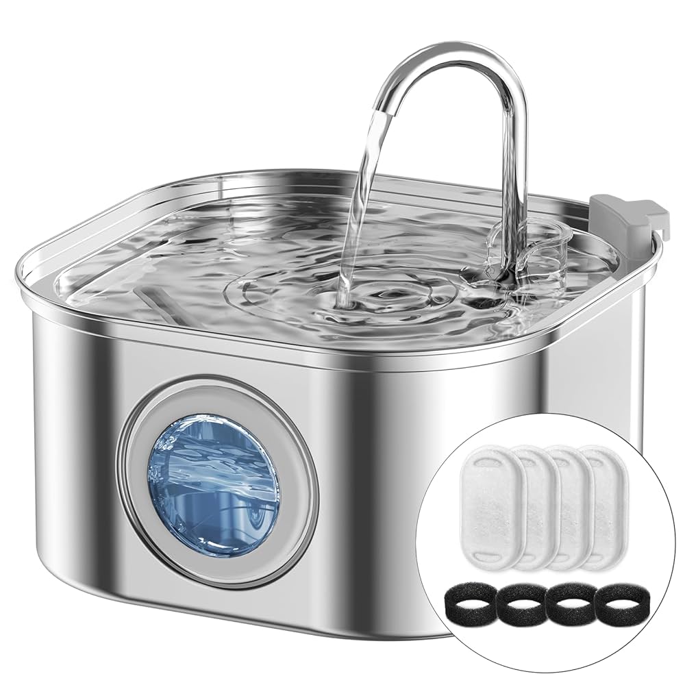 An application scenario or product detail of stainless steel water dispenser for cats - Image 11