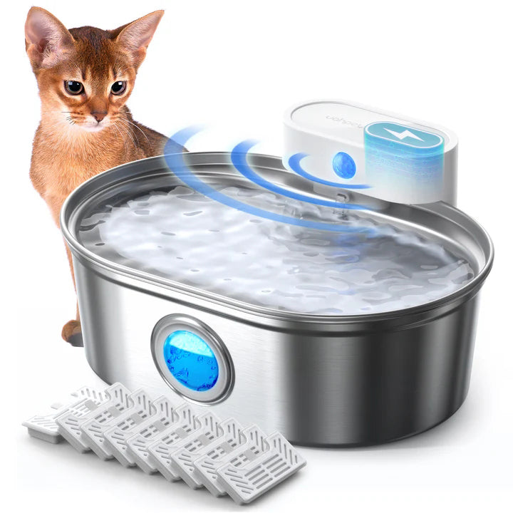 An application scenario or product detail of stainless steel water fountain for pets - Image 10