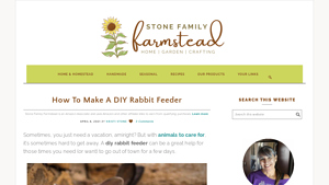 Stone Family Farmstead - DIY Rabbit Feeder