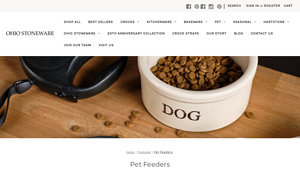 Stoneware Outlet - Pet Bowls