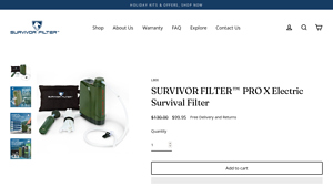 SURVIVOR FILTER™ - PRO X Electric Survival Filter