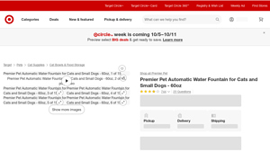 Target - Premier Pet Automatic Water Fountain