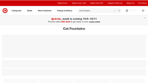 Target - Cat Fountains