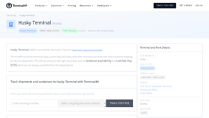 Husky Terminal - Real-time Container Tracking