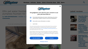 Elfin - Rechargeable Pumpless Pet Water Fountain