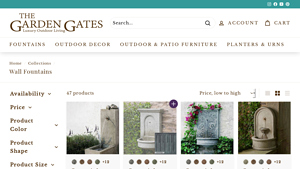 The Garden Gates - Wall Fountains