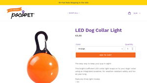 The Poco Pet - LED Dog Collar Safety Clip Light