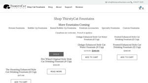 ThirstyCat Fountains - Haunting Enhanced Style Cat Drinking Fountain