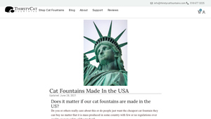 ThirstyCat - Handmade Cat Fountains