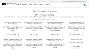 ThirstyCat Fountains - Bianca 2Zen Enhanced Style Cat Fountain