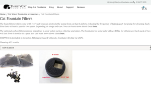 Thirsty Cat Fountains - Cat Fountain Filters