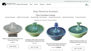 ThirstyCat Fountains - Bianca 2Zen Enhanced Style Cat Fountain