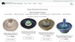 Thirsty Cat Fountains - Enhanced Style Cat Water Fountains