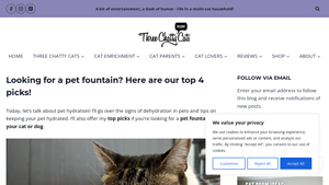 Three Chatty Cats - Dockstream Wireless Pump Water Fountain