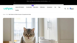 Uahpet - Best Outdoor Cat Water Fountain