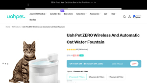 Uah Pet - ZERO Wireless Automatic Cat Water Fountain