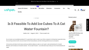 Uahpet - Cat Water Fountain