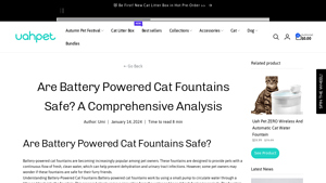 UAHPet - Battery-Powered Cat Fountains
