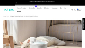 Uahpet - Waterproof Outdoor Dog Feeders