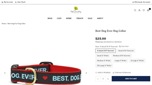 Upcountry - Best Dog Ever Dog Collar