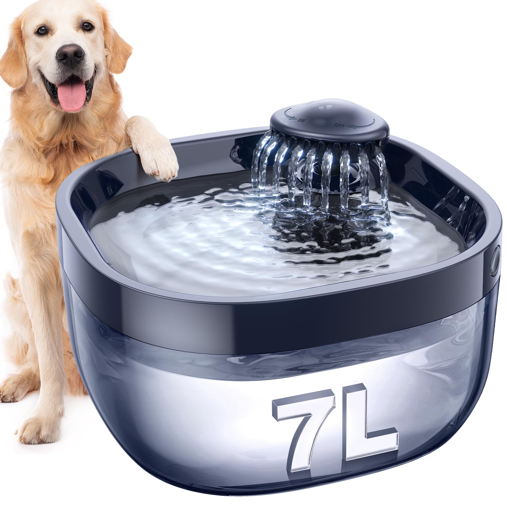 An application scenario or product detail of water bowl fountain for dogs - Image 1