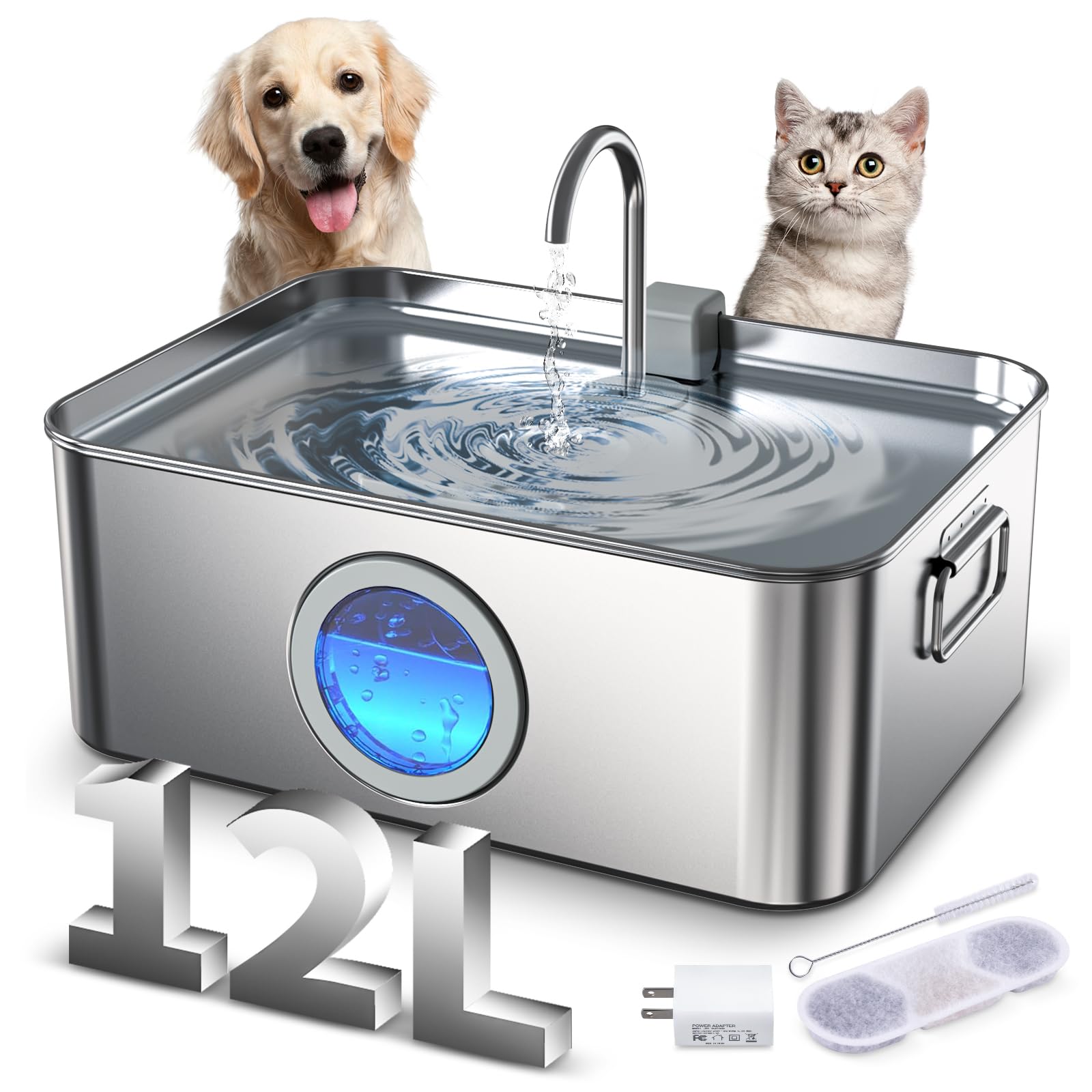 An application scenario or product detail of water fountain for cats and dogs - Image 19