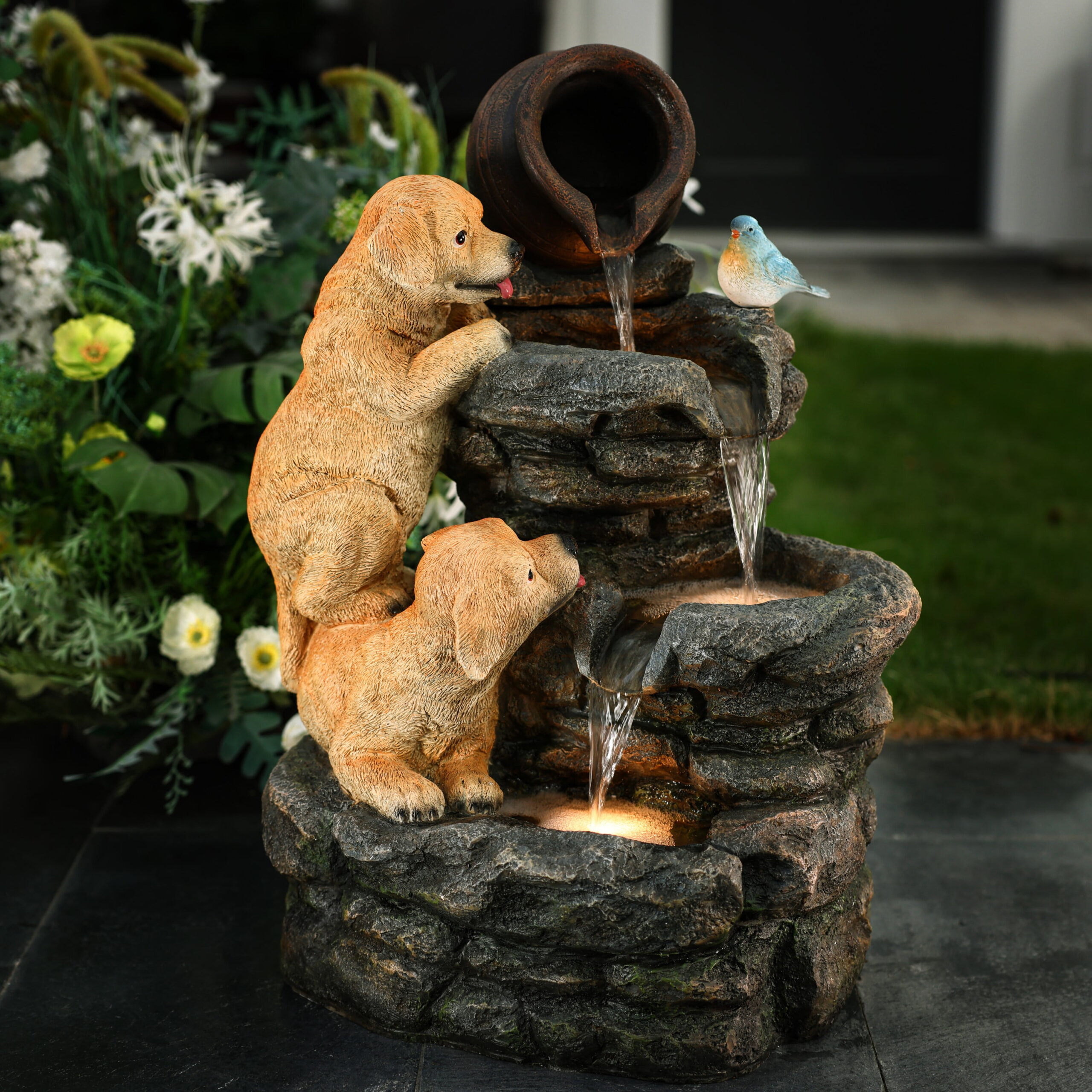 An application scenario or product detail of water fountain with dog - Image 18