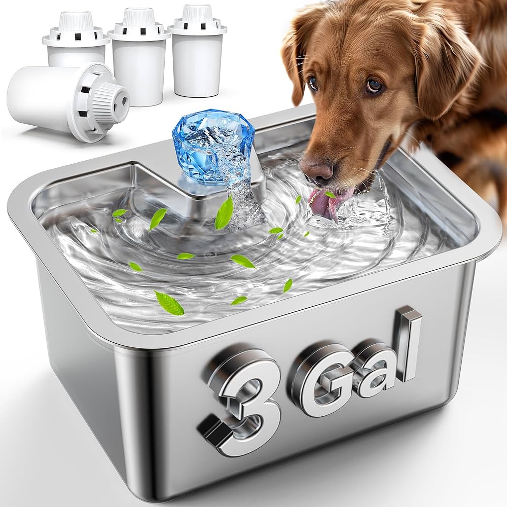 An application scenario or product detail of water fountains for large dogs - Image 1