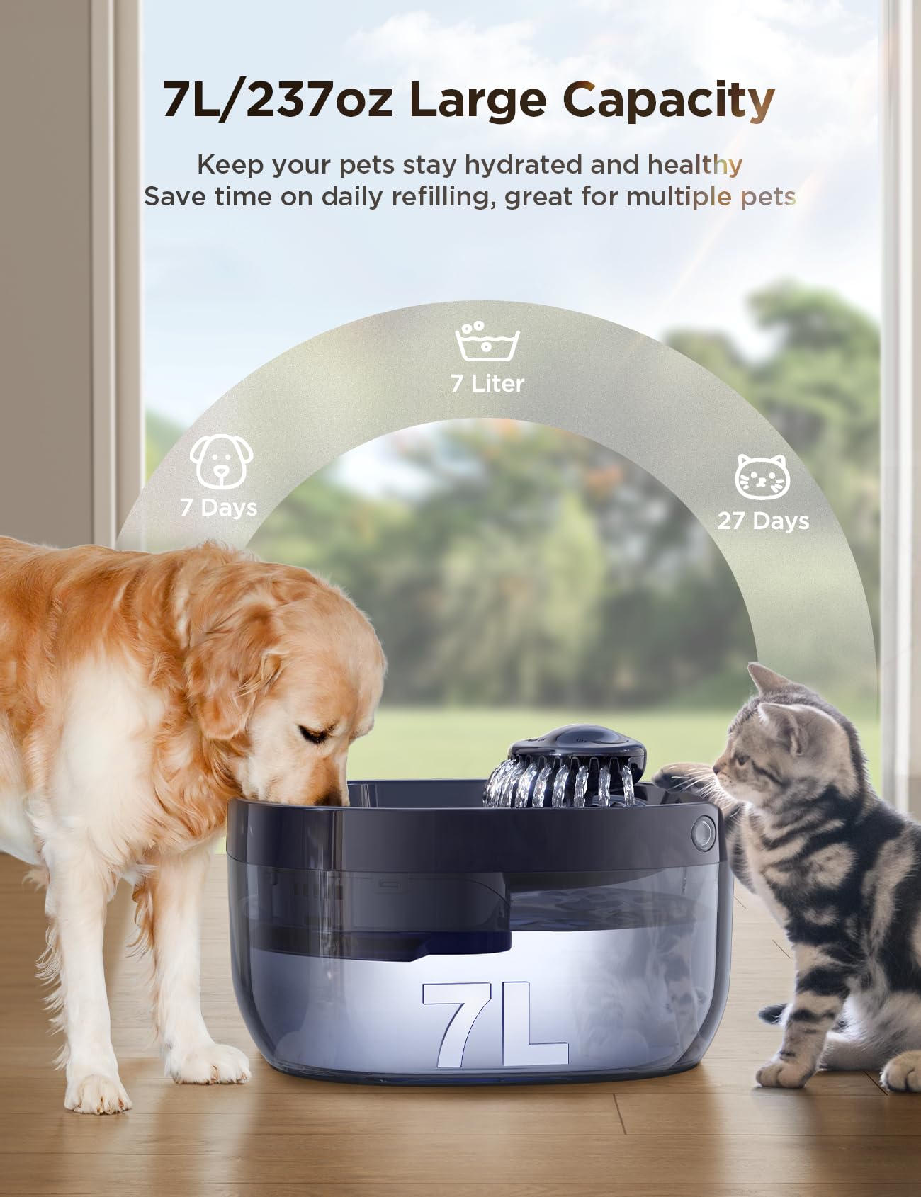 An application scenario or product detail of water fountains for large dogs - Image 18