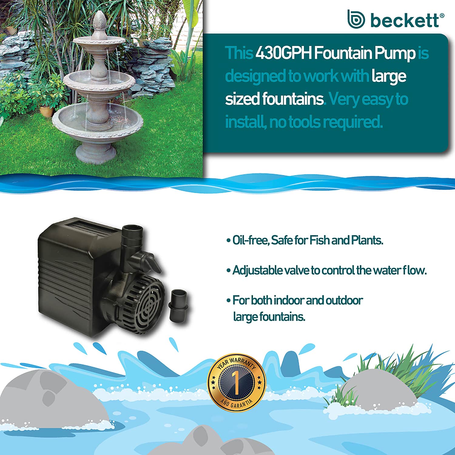 An application scenario or product detail of water pump for fountains - Image 12