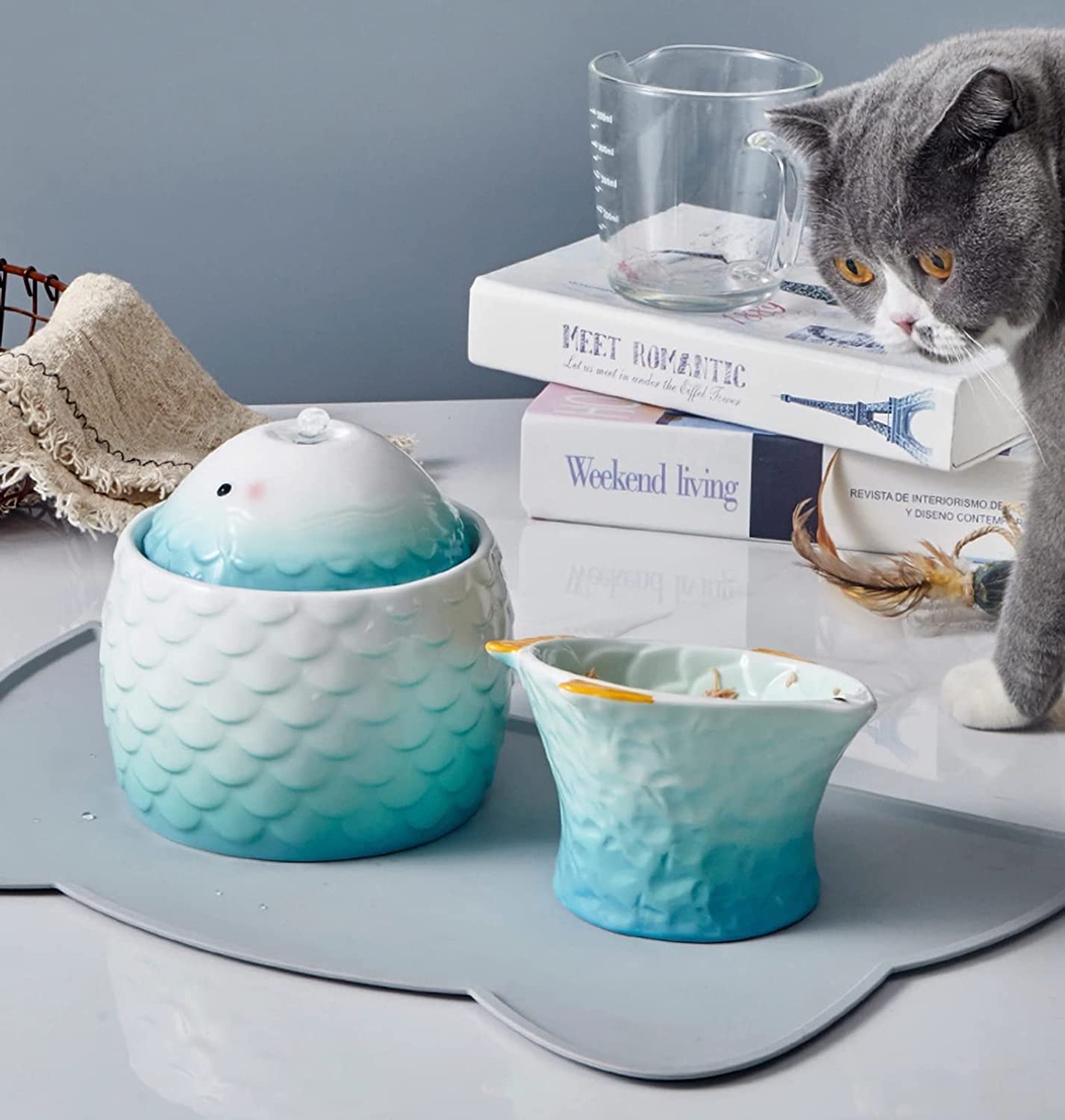 An application scenario or product detail of waterfall cat bowl - Image 21