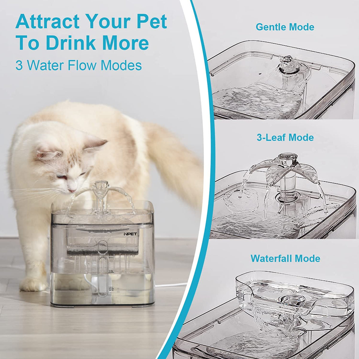 An application scenario or product detail of waterfall cat fountain - Image 14