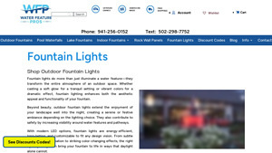 Water Feature Pros - Brass Color Changing Lights