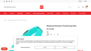 Wau Dog - Waterproof Glowing Dog Collar