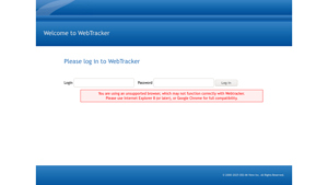 WebTracker - Online Administration Services