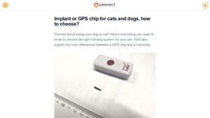 Weenect - GPS vs. Microchips for Pets