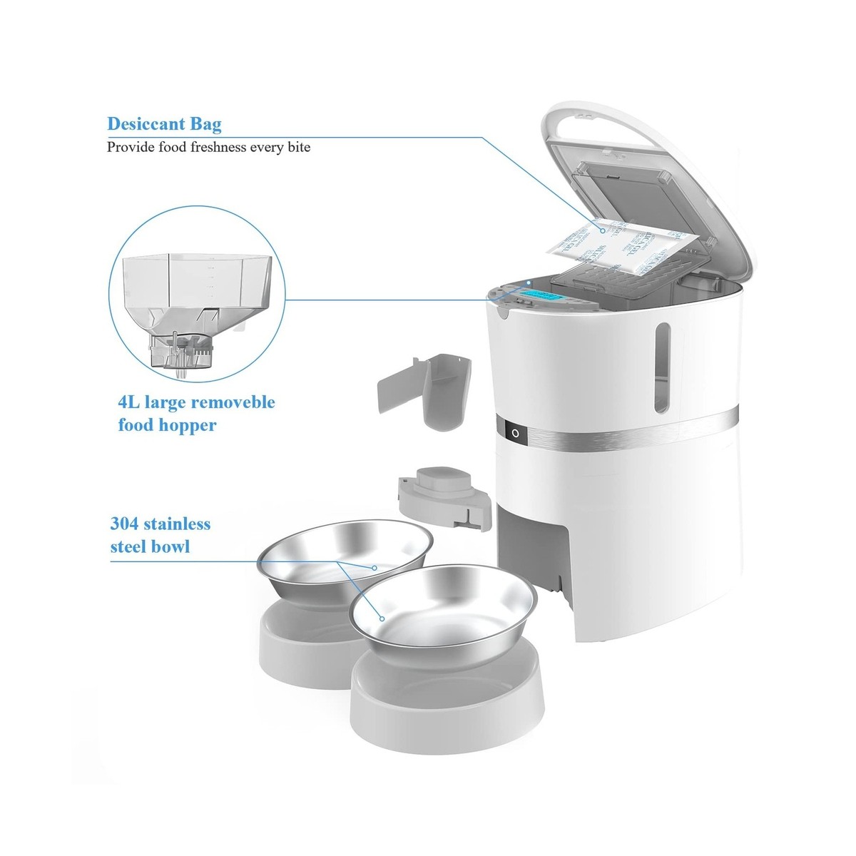 An application scenario or product detail of welltobe automatic cat feeder - Image 16