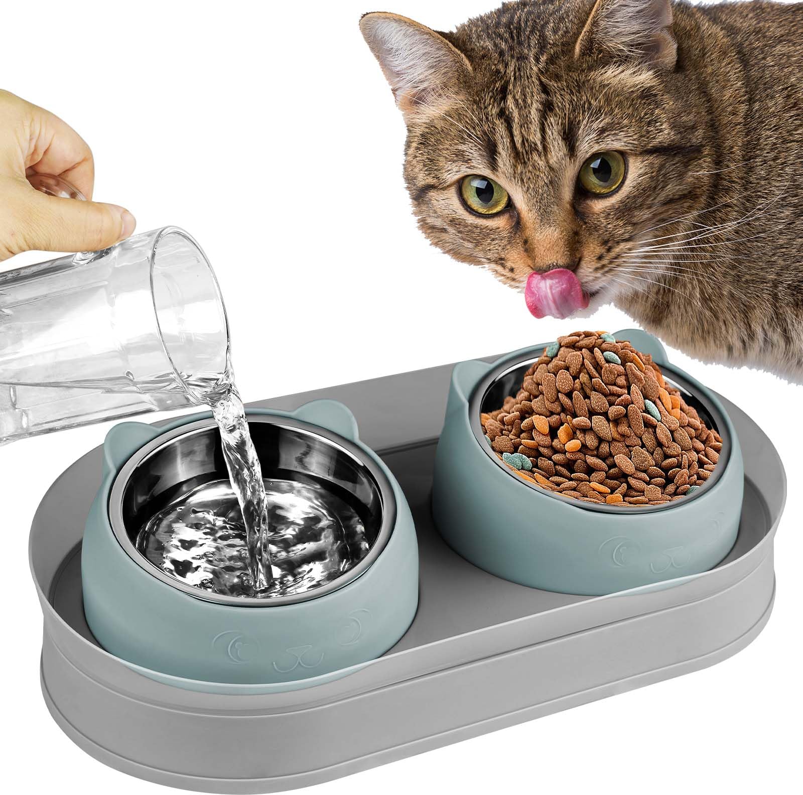 An application scenario or product detail of what is the best highest rated water bowl for cats - Image 16
