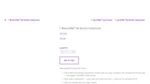 White Pine Outfitters - Medium Soft Web™ Non-Restrictive Tracking Harness