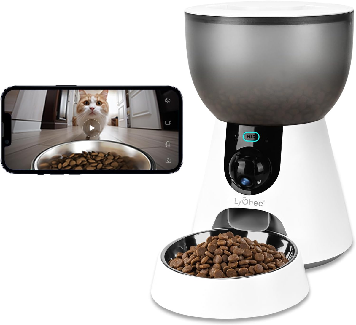 An application scenario or product detail of wifi cat feeder with camera - Image 24