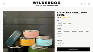 Wilderdog - Stainless Steel Dog Bowl