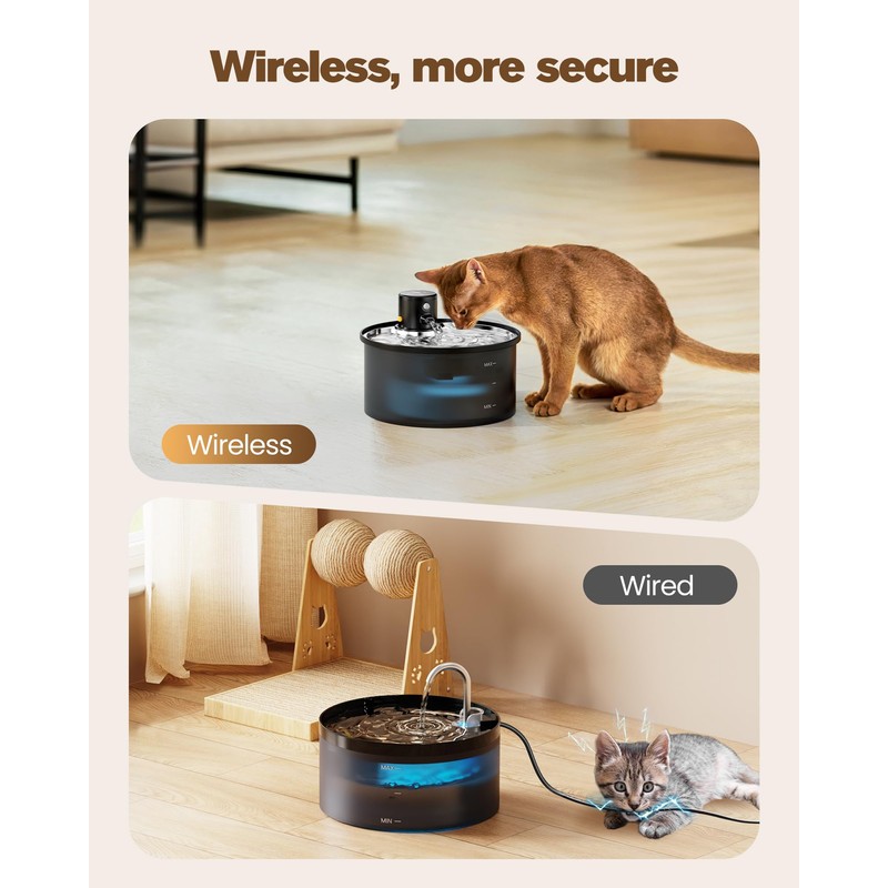 An application scenario or product detail of wireless cat fountains - Image 7