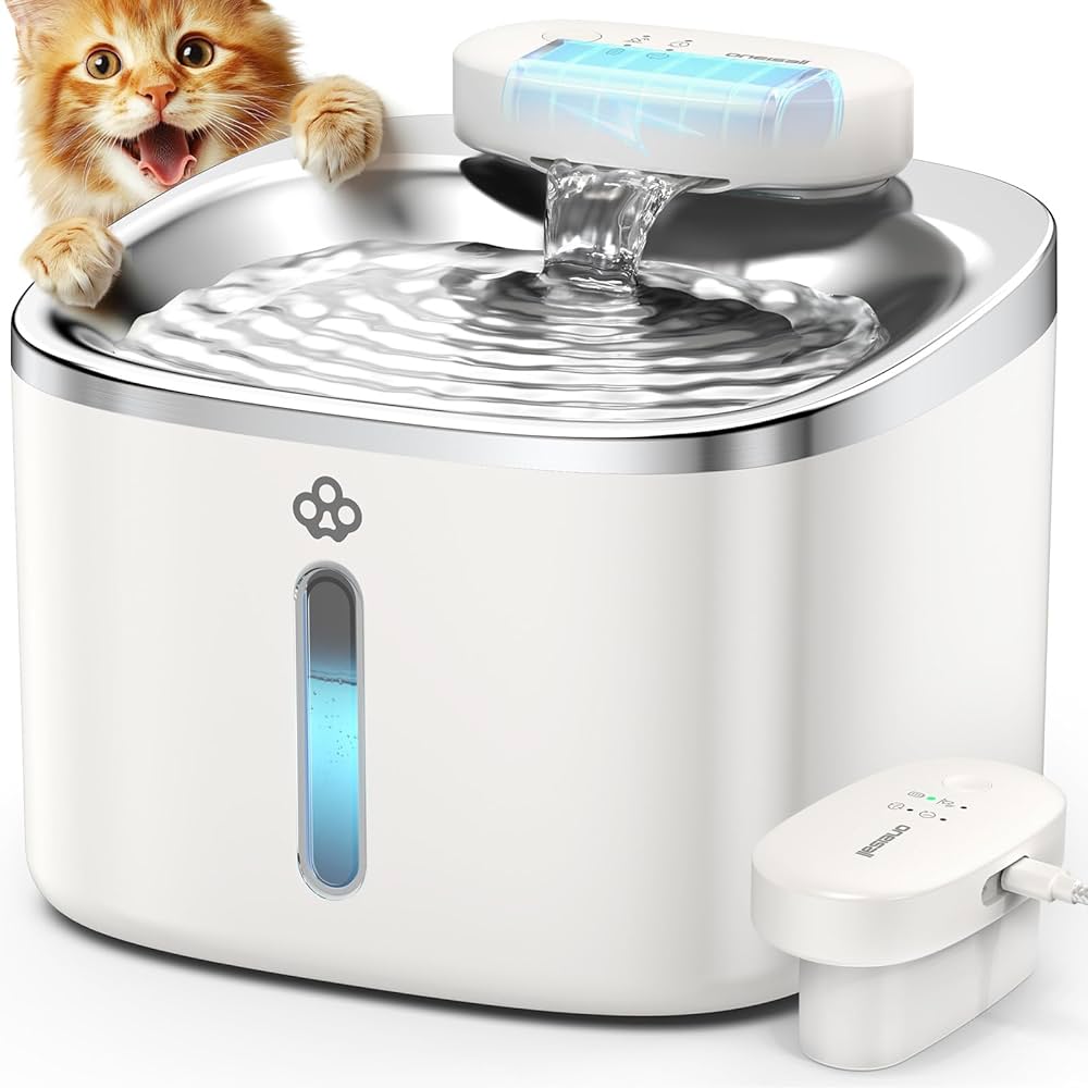 An application scenario or product detail of wireless cat water fountains - Image 1