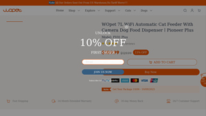 WOpet - Pioneer Plus WiFi Automatic Pet Feeder