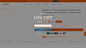 WOpet - Pioneer Plus WiFi Automatic Pet Feeder