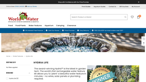 World of Water - Hydria™ Rechargeable Water Feature Kit