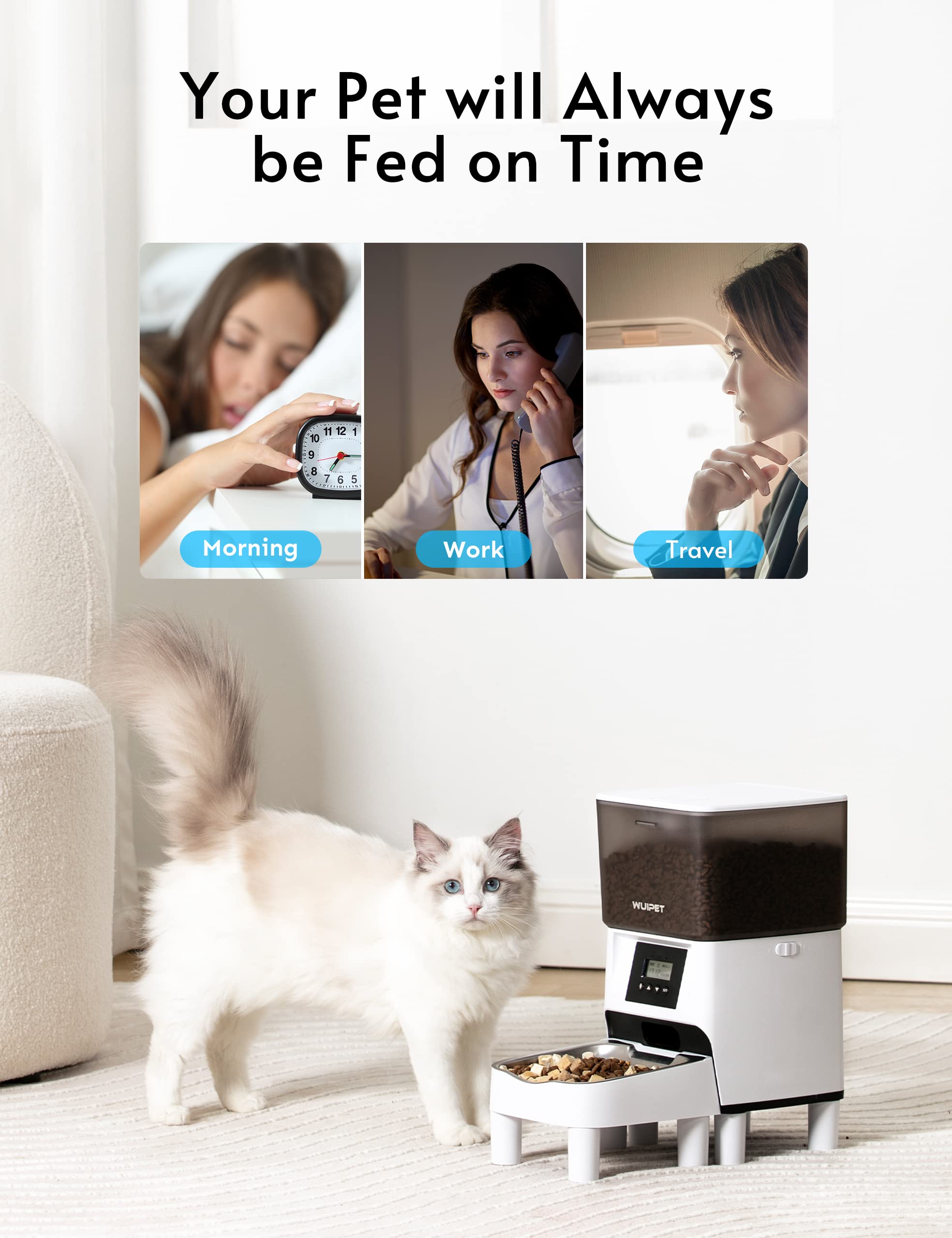 An application scenario or product detail of wuipet automatic feeder - Image 8